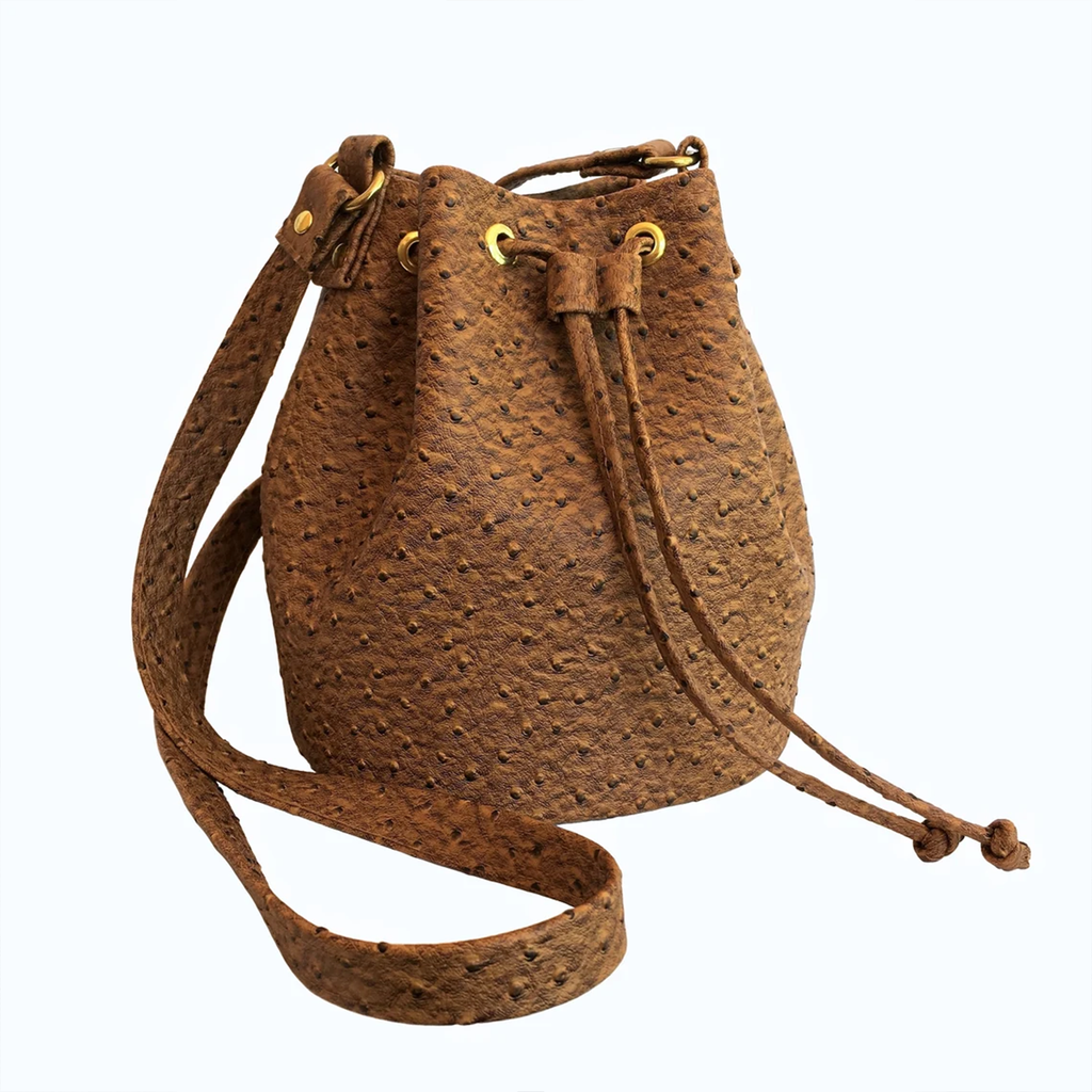 Tone Mini Standing Bucket Pouch With Metal Eyelet Drawstring Top, Reinforced Flat Base And Divided Lined Inner Storage